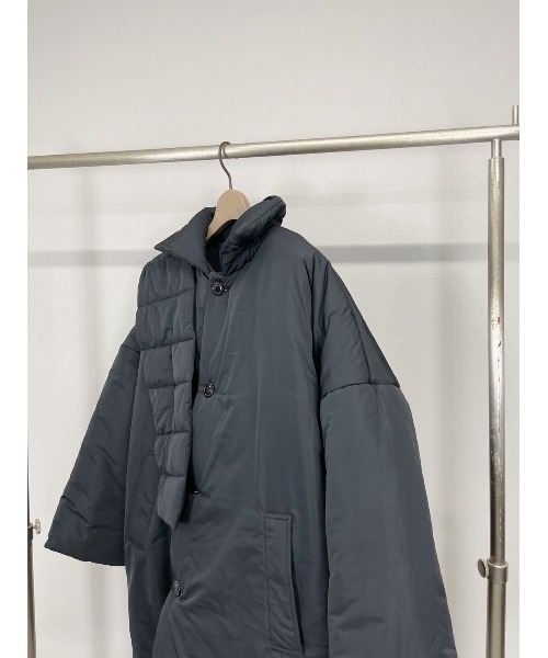 Chikashitsu +(チカシツプラス)の「【Chikashitsu +/チカシツプラス】Oversized padding coat/パディング 中綿ジャケット ロングコート オーバーサイズ ペディンコート(その他アウター・メンズ・ブラック/ブラウン・ONE SIZE)」の8枚目の写真