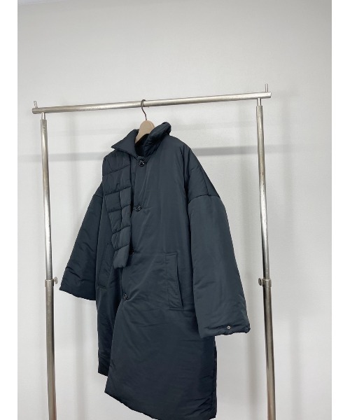 Chikashitsu +(チカシツプラス)の「【Chikashitsu +/チカシツプラス】Oversized padding coat/パディング 中綿ジャケット ロングコート オーバーサイズ ペディンコート(その他アウター・メンズ・ブラック/ブラウン・ONE SIZE)」の9枚目の写真