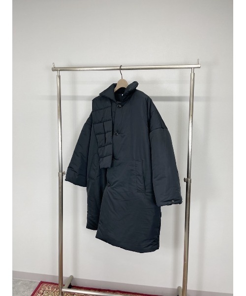 Chikashitsu +(チカシツプラス)の「【Chikashitsu +/チカシツプラス】Oversized padding coat/パディング 中綿ジャケット ロングコート オーバーサイズ ペディンコート(その他アウター・メンズ・ブラック/ブラウン・ONE SIZE)」の6枚目の写真