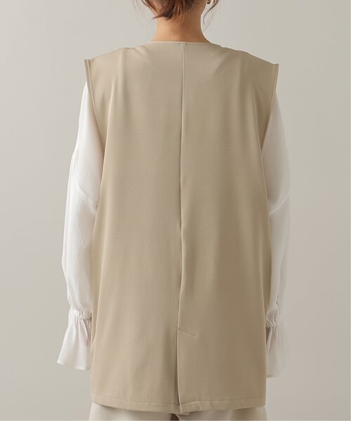 frames RAY CASSIN（フレームスレイカズン）の「ノーカラージレ（テーラードジャケット・レディース・ベージュ/ブラック・FREE）」の14枚目の写真