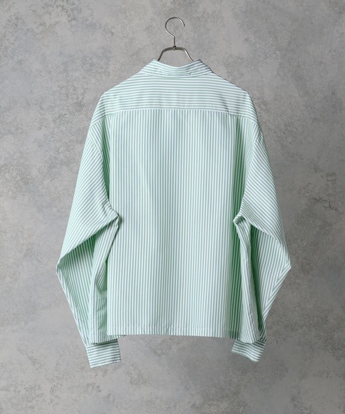 fuv.(ファブ)の「fuv - wide silhouette stripe shirt / ワイドシルエットストライプシャツ made in INTER FACTORY(シャツ/ブラウス・メンズ・ブラック/イエロー/ブルー/グリーン・MEDIUM/LARGE)」の21枚目の写真