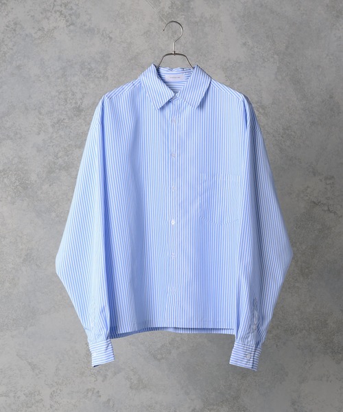fuv.(ファブ)の「fuv - wide silhouette stripe shirt / ワイドシルエットストライプシャツ made in INTER FACTORY(シャツ/ブラウス・メンズ・ブラック/イエロー/ブルー/グリーン・MEDIUM/LARGE)」の15枚目の写真