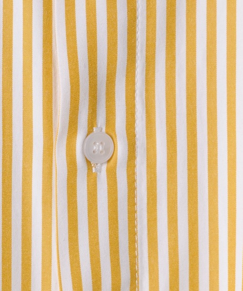 fuv.(ファブ)の「fuv - wide silhouette stripe shirt / ワイドシルエットストライプシャツ made in INTER FACTORY(シャツ/ブラウス・メンズ・ブラック/イエロー/ブルー/グリーン・MEDIUM/LARGE)」の16枚目の写真
