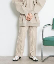 KBF | 透かし編みニットパンツ(その他パンツ)