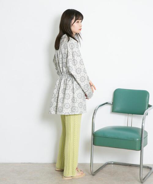 KBF(ケイビーエフ)の「透かし編みニットパンツ(その他パンツ・レディース・ベージュ/ネイビー/イエロー系その他・ONE)」の22枚目の写真