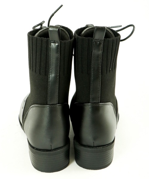 LibertyDoll(リバティードール)の「LibertyDoll 美シルエット レースアップ ニット ブーツ(ブーツ・レディース・ブラック/ダークブラウン/アイボリー・LL/S/M/L)」の9枚目の写真