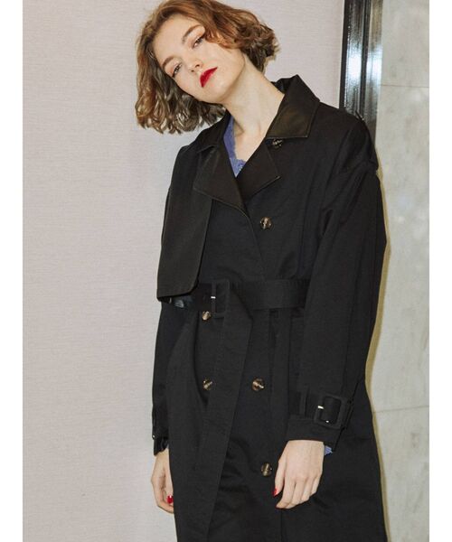 jouetie(ジュエティ)の「ドッキングトレンチコート(トレンチコート・レディース・ブラック/グリーン/ベージュ・MEDIUM)」の8枚目の写真