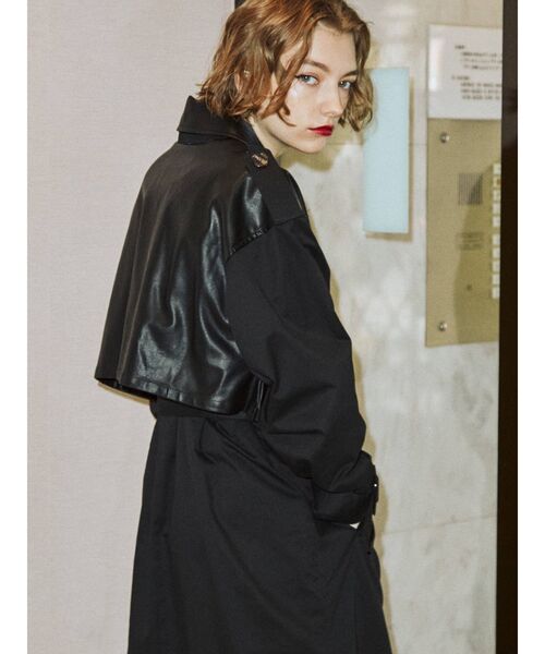 jouetie(ジュエティ)の「ドッキングトレンチコート(トレンチコート・レディース・ブラック/グリーン/ベージュ・MEDIUM)」の9枚目の写真