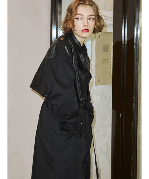 jouetie(ジュエティ)の「ドッキングトレンチコート(トレンチコート・レディース・ブラック/グリーン/ベージュ・MEDIUM)」の10枚目の写真