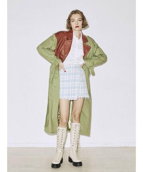 jouetie(ジュエティ)の「ドッキングトレンチコート(トレンチコート・レディース・ブラック/グリーン/ベージュ・MEDIUM)」の11枚目の写真