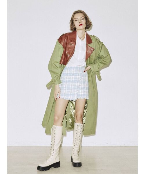 jouetie(ジュエティ)の「ドッキングトレンチコート(トレンチコート・レディース・ブラック/グリーン/ベージュ・MEDIUM)」の14枚目の写真