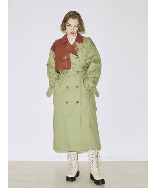 jouetie(ジュエティ)の「ドッキングトレンチコート(トレンチコート・レディース・ブラック/グリーン/ベージュ・MEDIUM)」の15枚目の写真