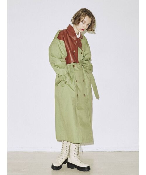 jouetie(ジュエティ)の「ドッキングトレンチコート(トレンチコート・レディース・ブラック/グリーン/ベージュ・MEDIUM)」の16枚目の写真