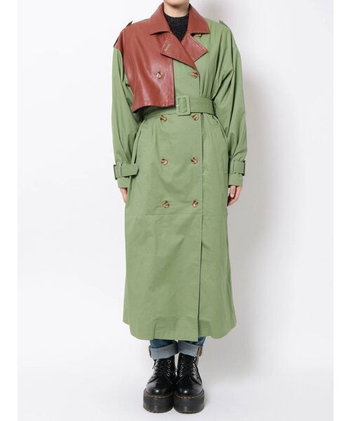 jouetie(ジュエティ)の「ドッキングトレンチコート(トレンチコート・レディース・ブラック/グリーン/ベージュ・MEDIUM)」の20枚目の写真