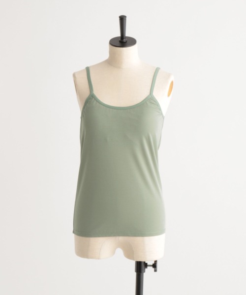 Andemiu（アンデミュウ）の「カップツキキャミ266126（キャミソール・レディース・ブラック/ベージュ/グリーン・FREE）」の3枚目の写真