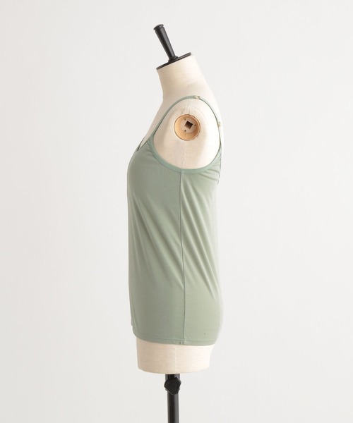 Andemiu（アンデミュウ）の「カップツキキャミ266126（キャミソール・レディース・ブラック/ベージュ/グリーン・FREE）」の4枚目の写真