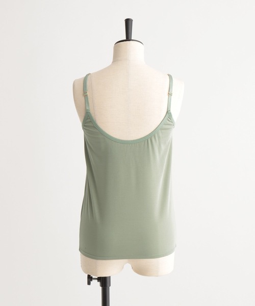 Andemiu（アンデミュウ）の「カップツキキャミ266126（キャミソール・レディース・ブラック/ベージュ/グリーン・FREE）」の5枚目の写真