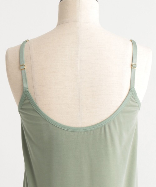 Andemiu（アンデミュウ）の「カップツキキャミ266126（キャミソール・レディース・ブラック/ベージュ/グリーン・FREE）」の7枚目の写真