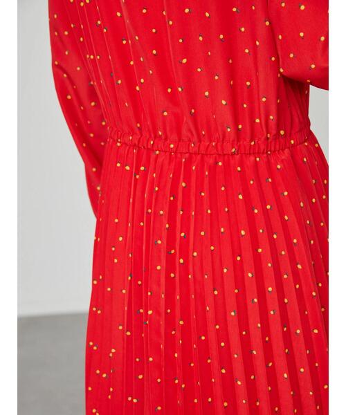 AMERICAN HOLIC（アメリカンホリック）の「スタンドカラープリーツワンピース（ワンピース・レディース・レッド/ドット・M/L）」の16枚目の写真