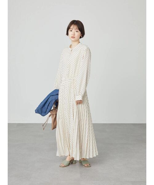 AMERICAN HOLIC（アメリカンホリック）の「スタンドカラープリーツワンピース（ワンピース・レディース・レッド/ドット・M/L）」の18枚目の写真