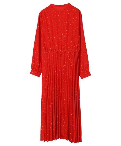 AMERICAN HOLIC（アメリカンホリック）の「スタンドカラープリーツワンピース（ワンピース・レディース・レッド/ドット・M/L）」の22枚目の写真