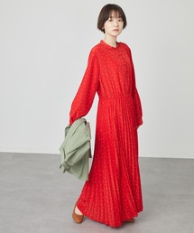 AMERICAN HOLIC | スタンドカラープリーツワンピース(ワンピース)