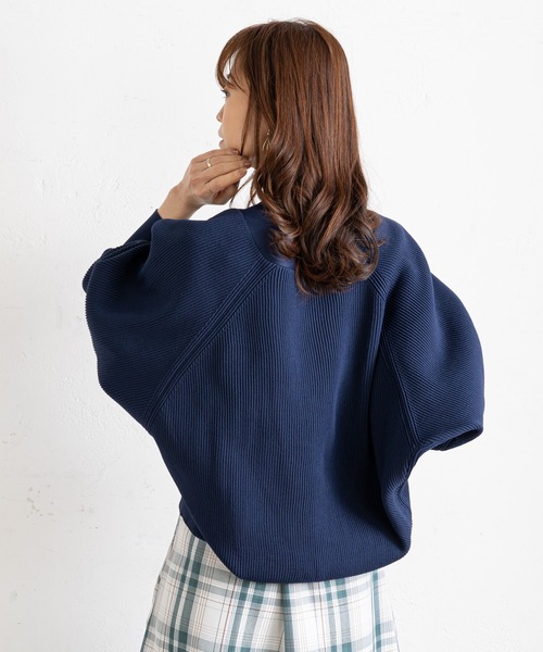 prose verse（プロズヴェール）の「コクーンニットカーディガン（カーディガン/ボレロ・レディース・ネイビー/ピンク/グリーン/アイボリー・ﾌﾘ-）」の16枚目の写真