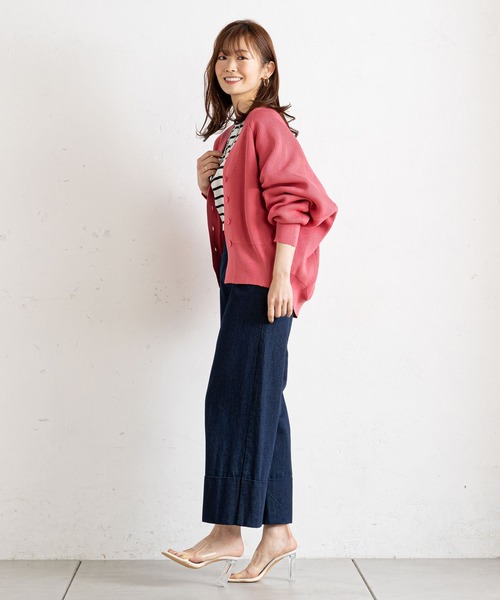 prose verse（プロズヴェール）の「コクーンニットカーディガン（カーディガン/ボレロ・レディース・ネイビー/ピンク/グリーン/アイボリー・ﾌﾘ-）」の13枚目の写真