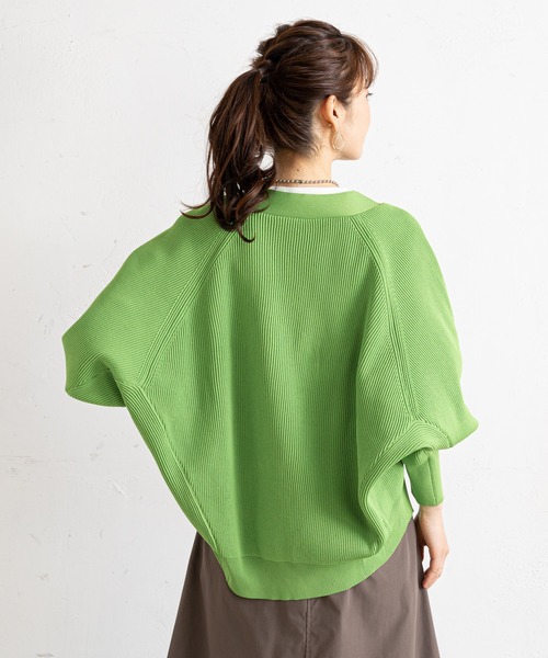 prose verse（プロズヴェール）の「コクーンニットカーディガン（カーディガン/ボレロ・レディース・ネイビー/ピンク/グリーン/アイボリー・ﾌﾘ-）」の18枚目の写真