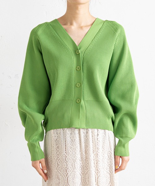 prose verse（プロズヴェール）の「コクーンニットカーディガン（カーディガン/ボレロ・レディース・ネイビー/ピンク/グリーン/アイボリー・ﾌﾘ-）」の9枚目の写真