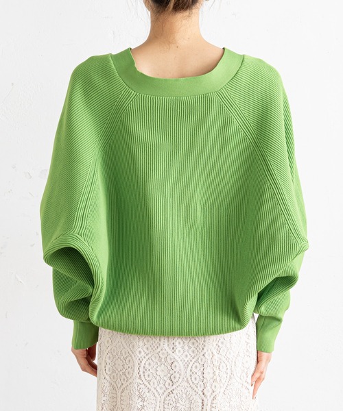 prose verse（プロズヴェール）の「コクーンニットカーディガン（カーディガン/ボレロ・レディース・ネイビー/ピンク/グリーン/アイボリー・ﾌﾘ-）」の5枚目の写真