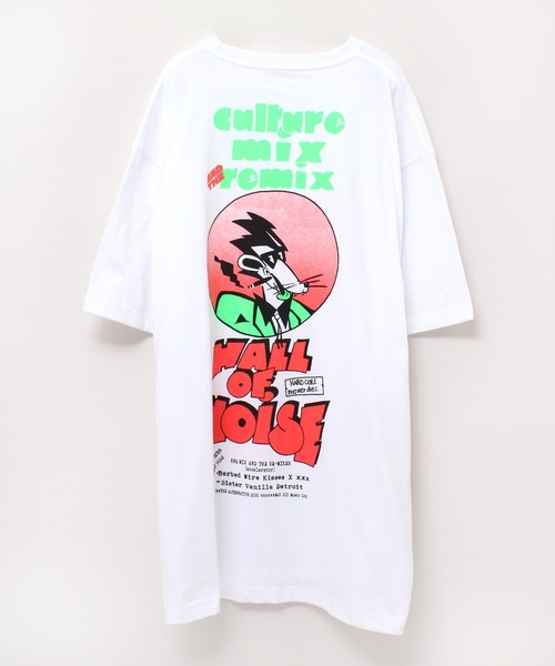 RNA（アールエヌエー）の「M1834 ジャンクロゴＢＩＧロングＴ（Tシャツ/カットソー・レディース・ブラック/ホワイト×レッド/ホワイト×ブルー・MEDIUM）」の12枚目の写真