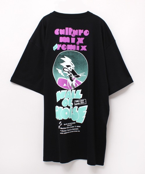 RNA（アールエヌエー）の「M1834 ジャンクロゴＢＩＧロングＴ（Tシャツ/カットソー・レディース・ブラック/ホワイト×レッド/ホワイト×ブルー・MEDIUM）」の19枚目の写真