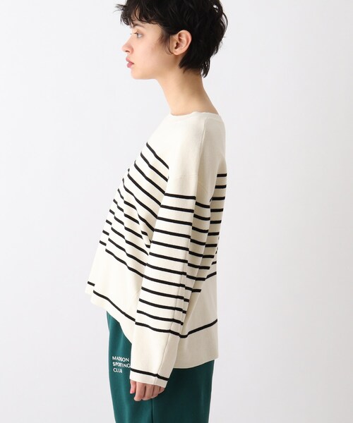 OPAQUE.CLIP（オペークドットクリップ）の「◆【C】ワイドボーダーニット（ニット/セーター・レディース・ライトパープル/オレンジ系その他4/ブラック系2/ブルー系2・00）」の13枚目の写真