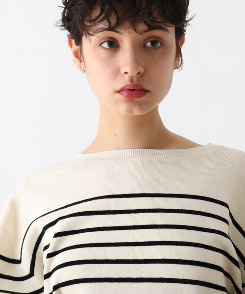 OPAQUE.CLIP（オペークドットクリップ）の「◆【C】ワイドボーダーニット（ニット/セーター・レディース・ライトパープル/オレンジ系その他4/ブラック系2/ブルー系2・00）」の9枚目の写真