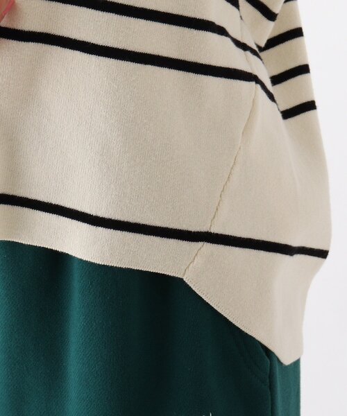 OPAQUE.CLIP（オペークドットクリップ）の「◆【C】ワイドボーダーニット（ニット/セーター・レディース・ライトパープル/オレンジ系その他4/ブラック系2/ブルー系2・00）」の7枚目の写真