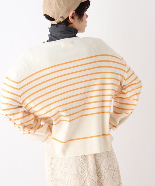 OPAQUE.CLIP（オペークドットクリップ）の「◆【C】ワイドボーダーニット（ニット/セーター・レディース・ライトパープル/オレンジ系その他4/ブラック系2/ブルー系2・00）」の15枚目の写真