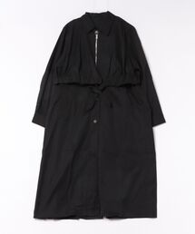シャークスキンレイヤード風コート