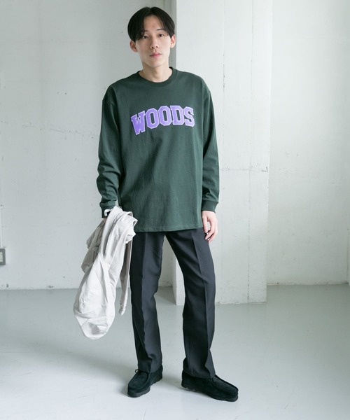 SCREEN STARS（スクリーンスターズ）の「『別注』SCREEN STARS×DOORS　アップリケTシャツ（Tシャツ/カットソー・メンズ・ブラック/オフホワイト/グリーン・MEDIUM/LARGE/X-LARGE）」の6枚目の写真