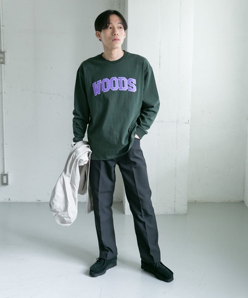 SCREEN STARS（スクリーンスターズ）の「『別注』SCREEN STARS×DOORS　アップリケTシャツ（Tシャツ/カットソー・メンズ・ブラック/オフホワイト/グリーン・MEDIUM/LARGE/X-LARGE）」の7枚目の写真