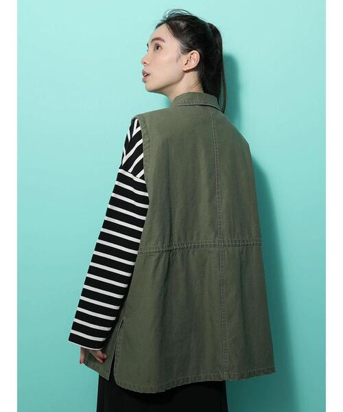 Petit fleur（プチフルール）の「・Petit Fleur ボーダーロンT（Tシャツ/カットソー・レディース・オフホワイト/パープル/イエロー/ブラック・FREE）」の15枚目の写真