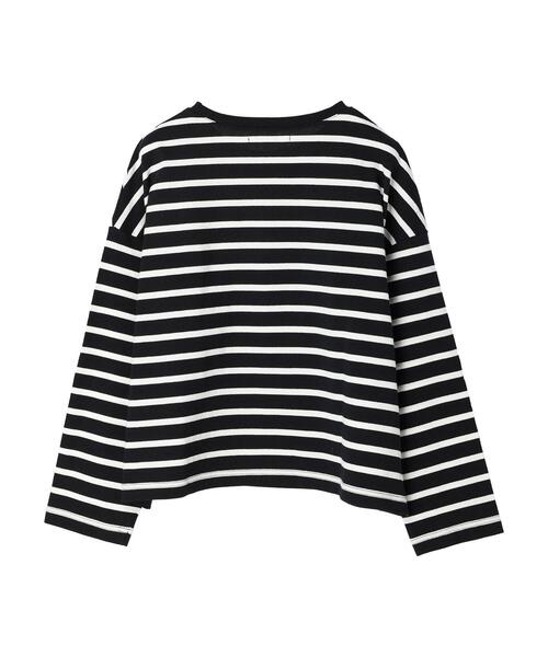 Petit fleur（プチフルール）の「・Petit Fleur ボーダーロンT（Tシャツ/カットソー・レディース・オフホワイト/パープル/イエロー/ブラック・FREE）」の13枚目の写真