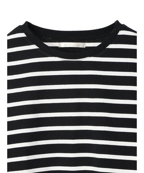 Petit fleur（プチフルール）の「・Petit Fleur ボーダーロンT（Tシャツ/カットソー・レディース・オフホワイト/パープル/イエロー/ブラック・FREE）」の12枚目の写真