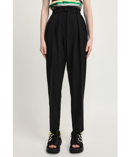 SLY（スライ）の「TUCK TAPERED PT タック テーパード パンツ（スラックス・レディース・レッド/ブラック/アイボリー・2/1）」の13枚目の写真