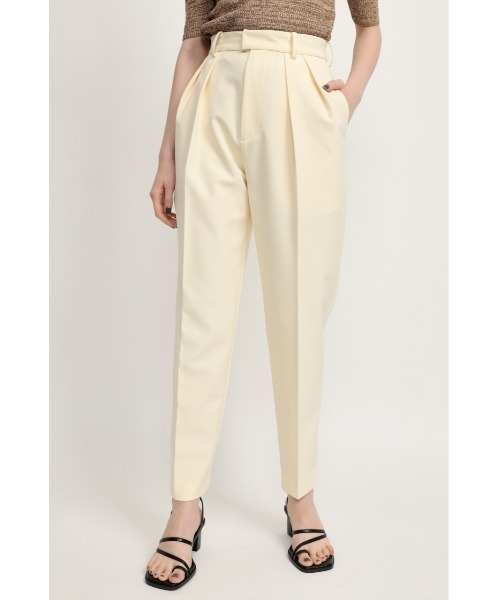 SLY（スライ）の「TUCK TAPERED PT タック テーパード パンツ（スラックス・レディース・レッド/ブラック/アイボリー・2/1）」の20枚目の写真