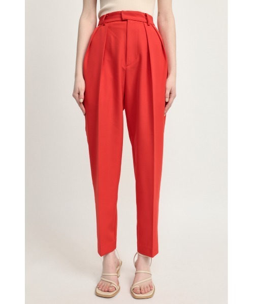 SLY（スライ）の「TUCK TAPERED PT タック テーパード パンツ（スラックス・レディース・レッド/ブラック/アイボリー・2/1）」の5枚目の写真