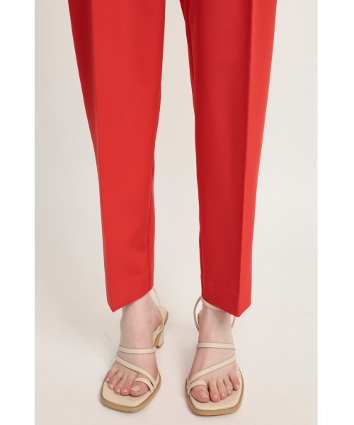 SLY（スライ）の「TUCK TAPERED PT タック テーパード パンツ（スラックス・レディース・レッド/ブラック/アイボリー・2/1）」の19枚目の写真