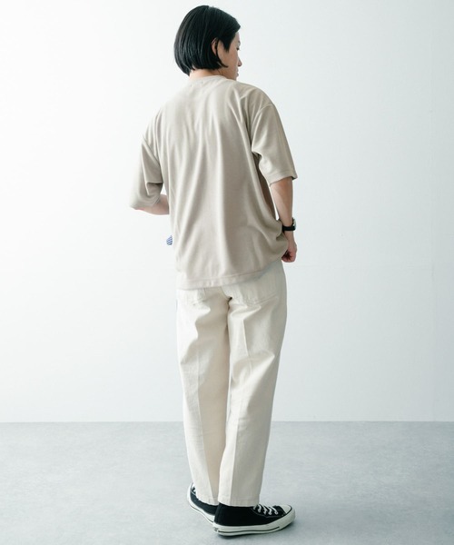 ITEMS URBANRESEARCH（アイテムズ アーバンリサーチ）の「『UR TECH ひやサラクール』 Air Dry ライトポンチ トップス（Tシャツ/カットソー・メンズ・ブラック/ブラウン/グレー系その他・MEDIUM/LARGE）」の21枚目の写真