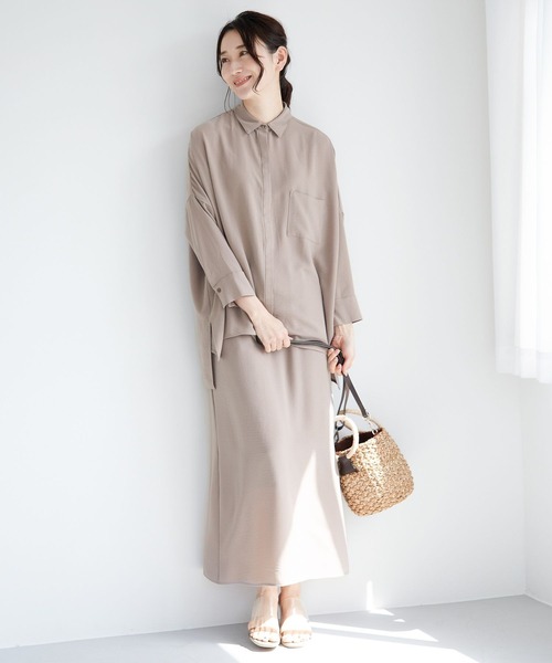 LEPSIM（レプシィム）の「マルチキノウデザインシャツ　262554（シャツ/ブラウス・レディース・モカ/ネイビー/カーキ・FREE）」の20枚目の写真