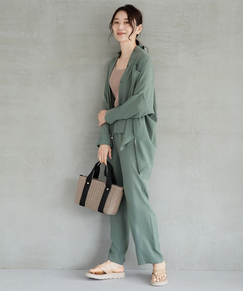 LEPSIM（レプシィム）の「マルチキノウデザインシャツ　262554（シャツ/ブラウス・レディース・モカ/ネイビー/カーキ・FREE）」の7枚目の写真